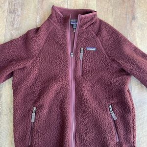 Patagonia Maroon Zip Fleece
